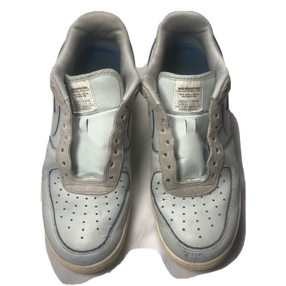 Nike Air Force 1 Low Sneaker Men Size 10 Devin Booker Moss Point Blue CJ9716 001 - Picture 1 of 11